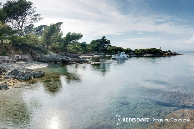 Ile des Embiez - plage du Canoubié plages et criques de l'île des embiez
