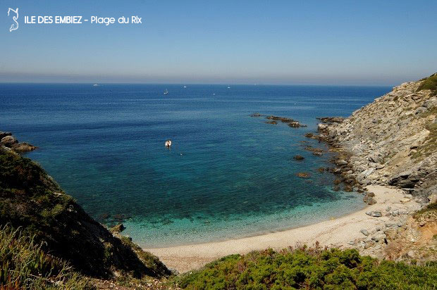 Ile des Embiez - Plage du Rix plages et criques de l'île des embiez