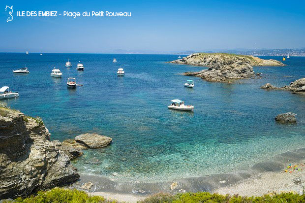 Ile des Embiez - Plage du Petit Rouveau plages et criques de l'île des embiez