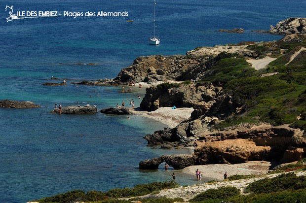 Ile des Embiez - Plages des Allemands plages et criques de l'île des embiez
