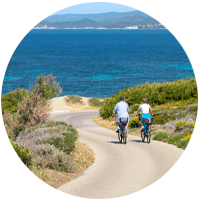 Balade à vélo Balade à vélo sur l'île des Embiez - Paul Ricard